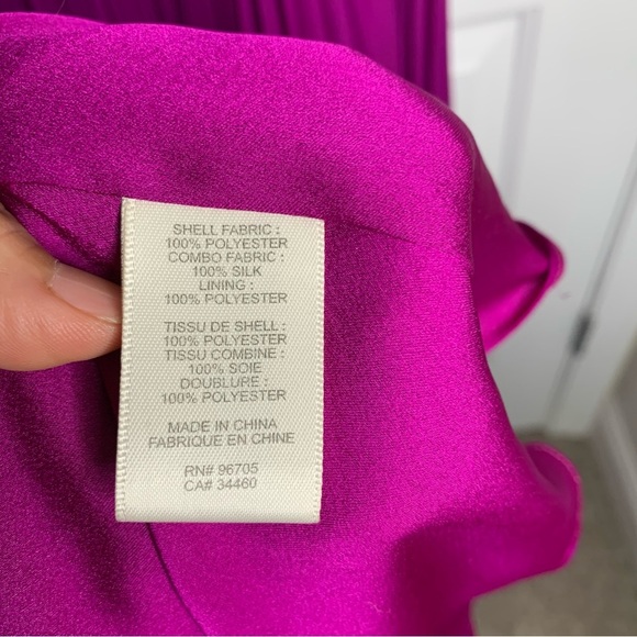 Rebecca Taylor purple silk pleated maxi gown size 6 formal prom wedding‎ guest - Picture 6 of 10